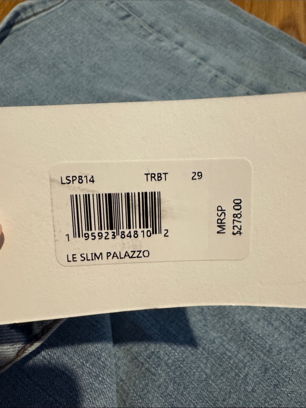 Frame Denim Light Blue Straight-Leg Jeans - Picture 3 of 3